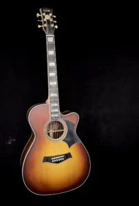 Rosewood Cutaway handmade acoustic guitar detail