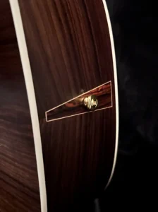 Rosewood Cutaway acoustic guitar detail